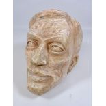 Art pottery face mask, L29cm Condition Report <a href='//www.davidduggleby.