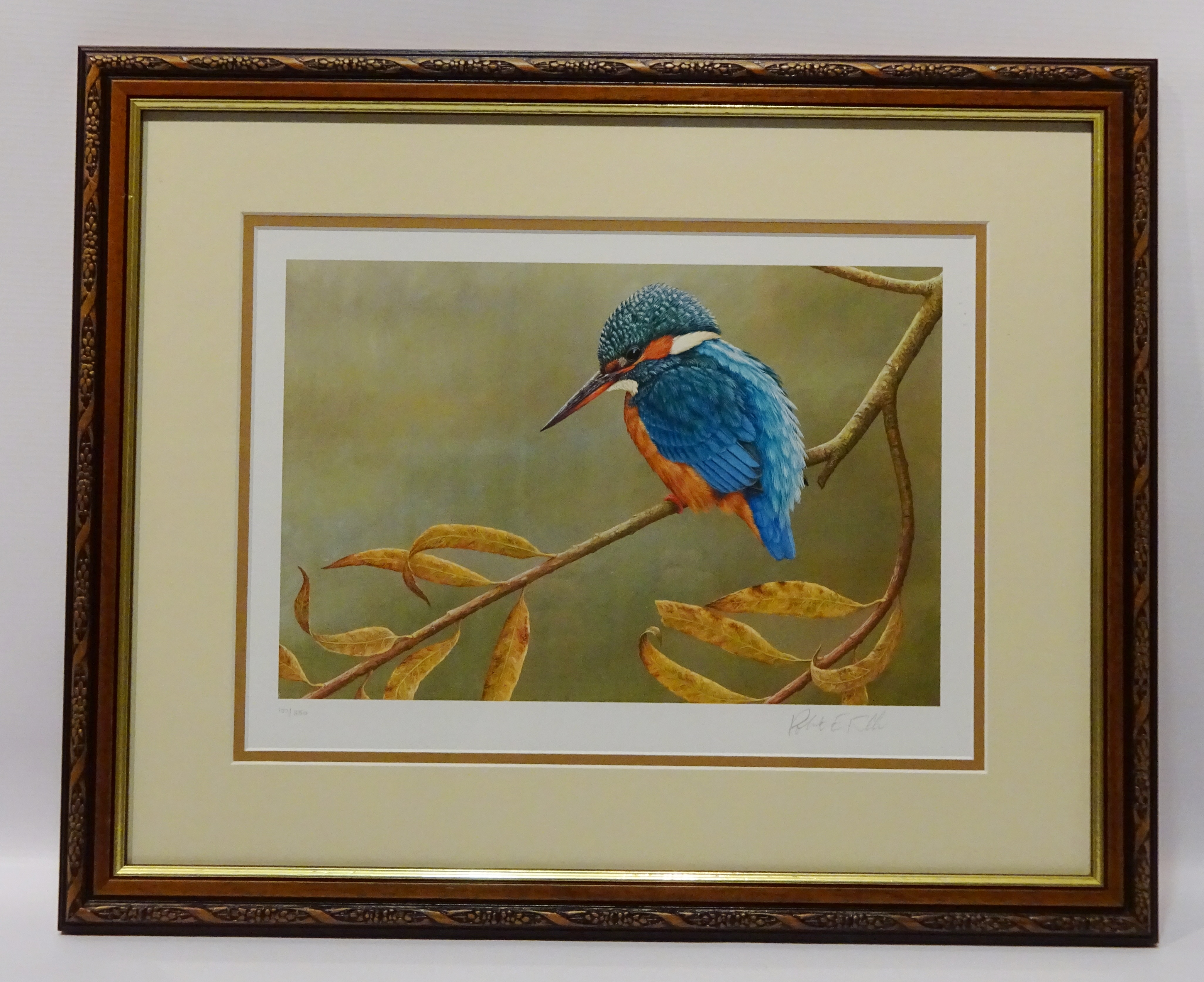 Kingfisher, limited edition colour print no. - Image 2 of 2