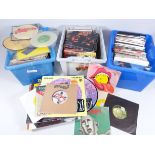 Collection of 70's, 80's, modern vinyl singles including Rolling Stones,