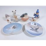 Royal Copenhagen ceramics; 'The Sand Man', Terrier, Robin, Goose,