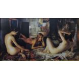 Three Nudes, limited edition colour print no.