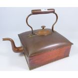 19th Century square copper kettle Condition Report <a href='//www.davidduggleby.