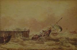 Lifeboat Setting Sail, watercolour signed by John Cantiloe Joy (British 1806-1866) 15.