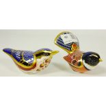 Two Royal Crown Derby bird paperweights (2) Condition Report <a href='//www.