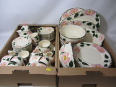Villeroy & Boch 'Wild Rose' dinner and tea set in two boxes Condition Report There