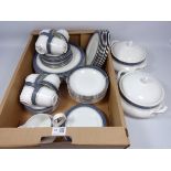 Royal Doulton 'Sherbrooke' dinner and teaware for eight in one box Condition Report