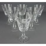 Set of six Waterford crystal wine glasses (6) Condition Report <a href='//www.