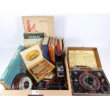 Vintage Solar Capacitor Analyzer, barometer, cigars, vintage cameras,