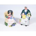 Two Royal Doulton figurines 'Sweet Dreams' and 'The Rag Doll Seller' (2) Condition Report