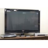 Samsung PS-42Q97HD 42'' plasma television with Sky box and Grundig DVD player (This item is PAT