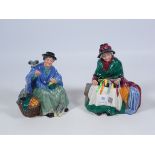 Two Royal Doulton figurines 'The Silks and Ribbons' and 'Tuppence a Bag' (2) Condition