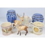Beswick Stag and Doe,