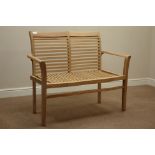 Teak garden bench,