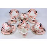 Early 20th Century Crown Staffordshire tea service decorated in the Imari palette,