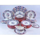 19th Century Mintons 'Merrion Japan' Dinner service decorated in the Imari pallet