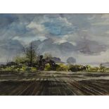 'Winter Scene', 20th century watercolour signed and dated 1989 verso by J .A. Weaver 26.5cm x 35.