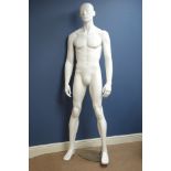 Full male adjustable mannequin on stand