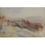 Henrietta Street - Whitby, watercolour dated August 1912 unsigned 16cm x 23.