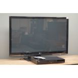 LG 42'' 42PJ350 plasma television and LG DR175 DVD Recorder (This item is PAT tested - 5 day