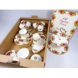 Royal Albert 'Old Country Roses' teaware for seven,