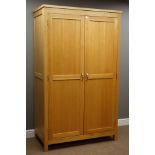 Light ash double wardrobe, W117cm, H194cm,