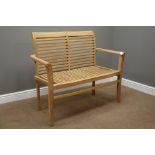 Teak garden bench, W120cm Condition Report <a href='//www.davidduggleby.