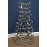 Wrought metal bottle dryer rack, H106cm Condition Report <a href='//www.