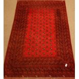 Afghan Bokhara red ground rug carpet,