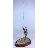 Border Fine Arts sculpture 'Fly Fisherman' by D.