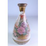 Early to mid 20th Century Japanese satsuma lidded vase,