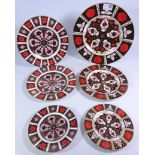 Four Royal Crown Derby Imari pattern side plates no.