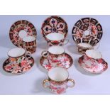 Victorian Royal Crown Derby Imari pattern cup and saucer, Derby cup and saucer no.