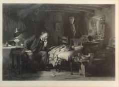 'The Doctor', 19th century photogravure after Luke Fildes pub. Thomas Agnew, London 1893, 58cm x 79.