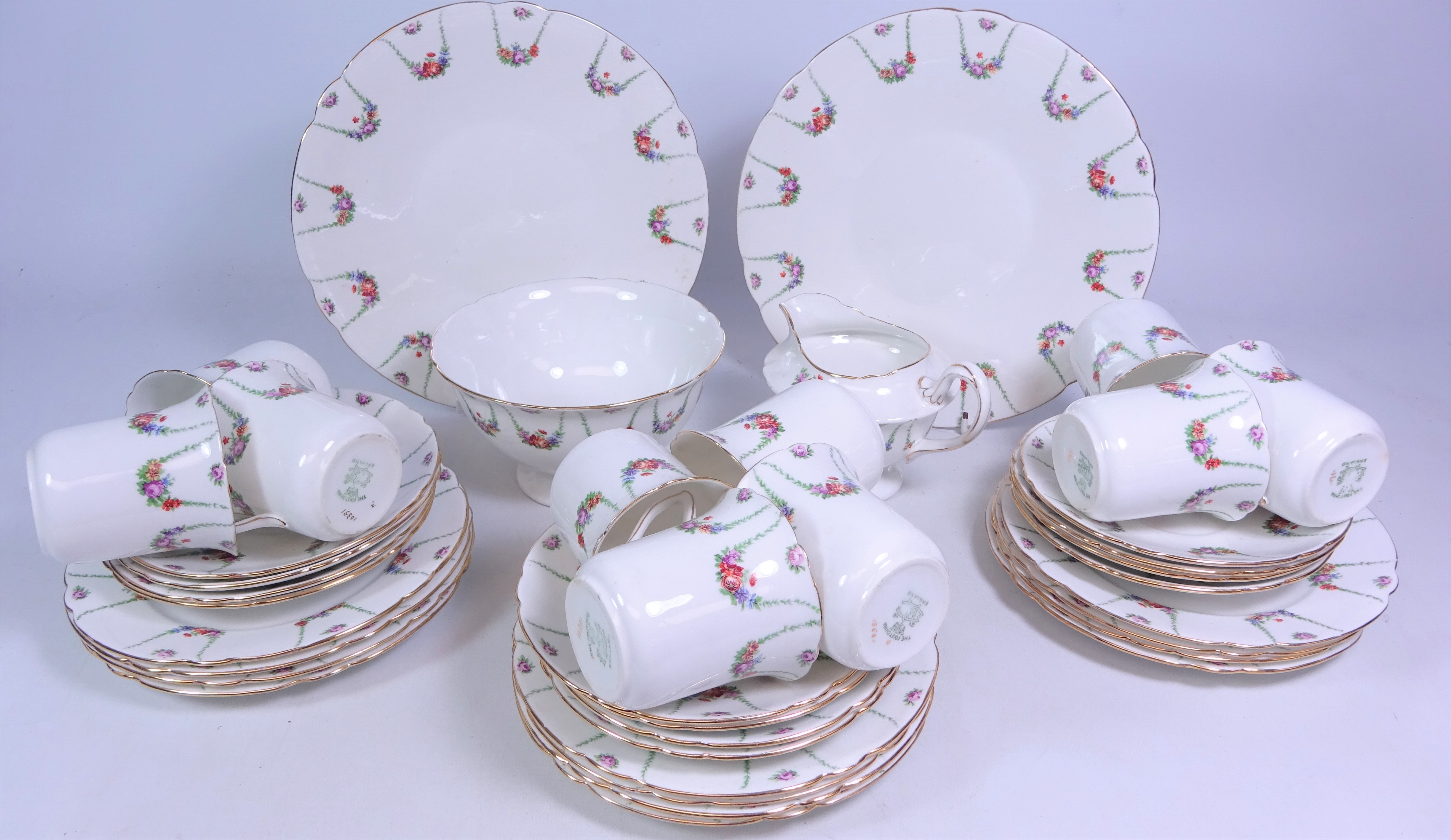 Early 20th Century Foley China 'Dainty Rose' pattern coffee ware, no.