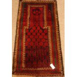 Old Baluchi prayer rug, 122cm x 69cm Condition Report <a href='//www.