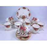 Royal Albert 'Old Country Roses' tea service for six,