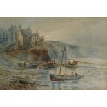 Robin Hood's Bay, early 20th century watercolour signed and dated 1920 by Austin Smith 23.5cm x 34.