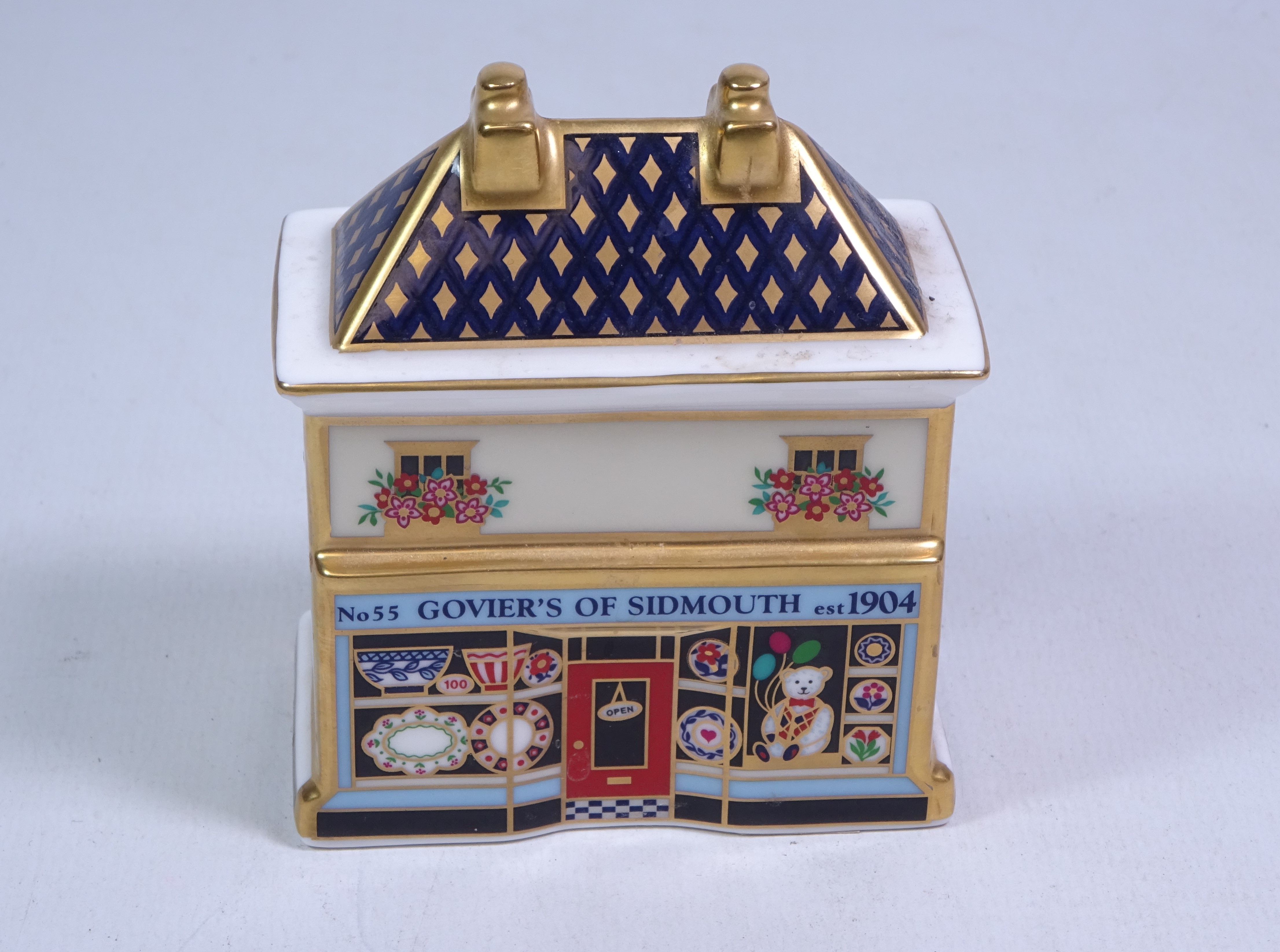 Royal Crown Derby 'Govier's China Shop' paperweight, gold backstamp edition of 1000, - Image 2 of 3