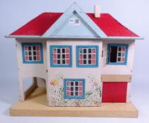 Tri-ang dolls house, partly furnished,
