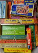 Collection of vintage jigsaws and puzzles,