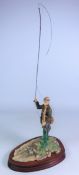 Border Fine Arts sculpture 'Fly Fisherman' by D.