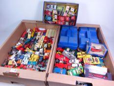 Collection of Matchbox cars and other die-cast cars and a collection of nineteen Burago diecast