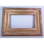 Victorian rectangular gilt frame, W44cm x H23.