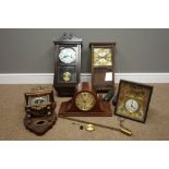 Various mantel clocks and wall clocks in two boxes Condition Report <a