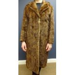 Full length mink fur coat,