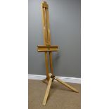 Solid beech floor standing artist's easel Condition Report <a href='//www.