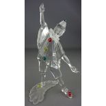 Swarovski crystal figurine 'Masquerade Pierrot' Annual Edition 1999, designed by Adi Stocker,
