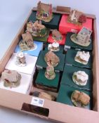 Lilliput Lane cottages, including 'The Hanging Basket', 'Hardy's Cottage' The British Collection,