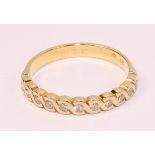 18ct gold diamond half eternity ring stamped 750 Condition Report <a