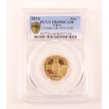 2014 gold sovereign PCGS PR69 597729 no.